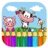 Kids Coloring Book Game Animal Farm Version