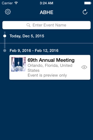 ABHE Annual Meeting screenshot 2
