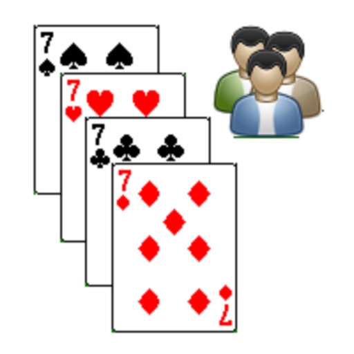 Sevens card game - four players klondike Icon