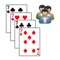 Sevens card game - four players klondike
