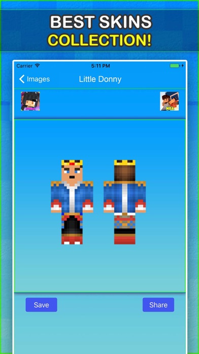 The Prince Little Donny Skins For Minecraft PE iPhone App