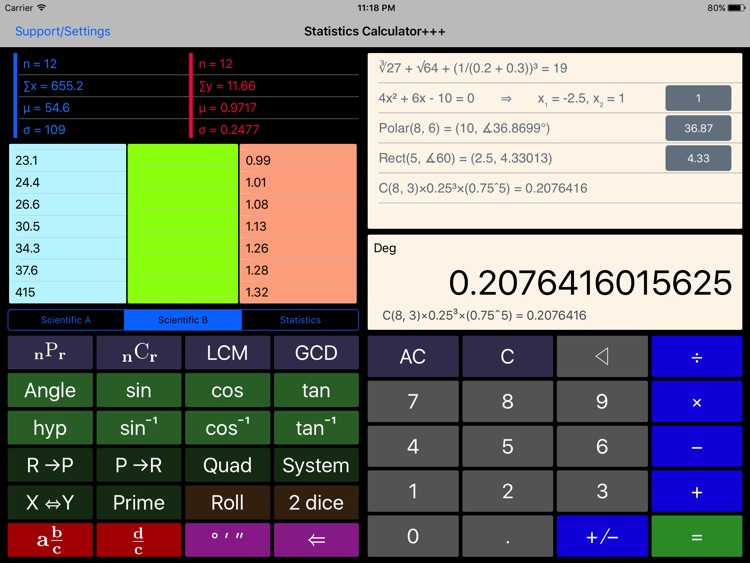 Statistics Calculator+++