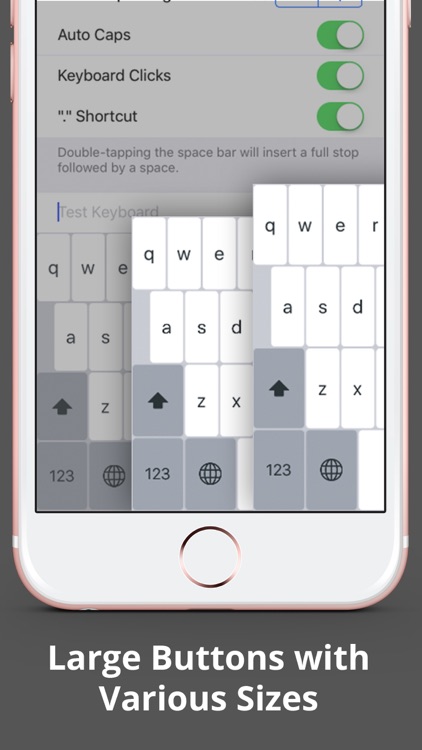 Larger Keyboard – Type Faster w Bigger XL Keys screenshot-0