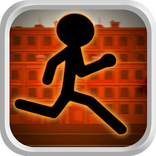 Deadly Stickman Run : Rooftop Escape Running Free iOS App