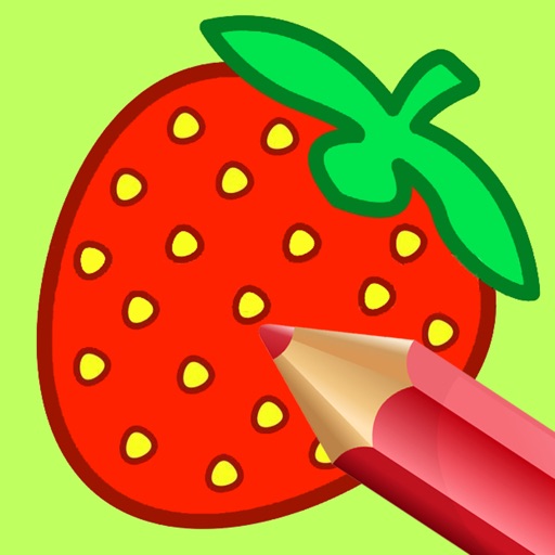 Strawberry Coloring Book Game Free Version iOS App