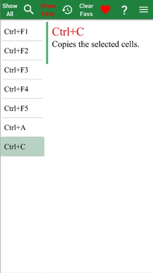 Shortcut Keys for Excel(圖2)-速報App