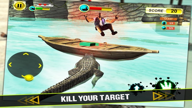 Wild Crocodile Attack 3D Game(圖2)-速報App