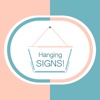 Hang a Sign! II (Peach/Topaz Blue)