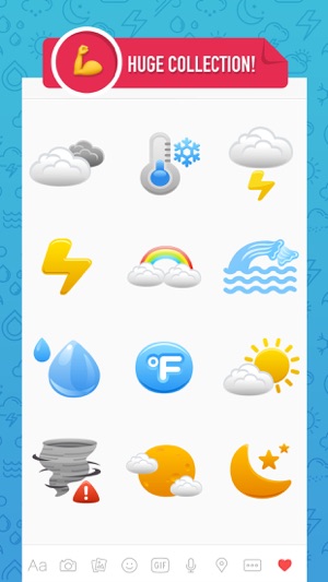 Weathermoji - emoji & stickers for weather update(圖2)-速報App