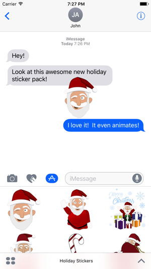 Animated Holiday Stickers for Christmas & Hanukkah(圖1)-速報App