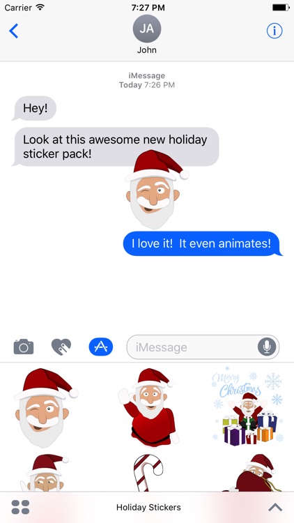 Animated Holiday Stickers for Christmas & Hanukkah