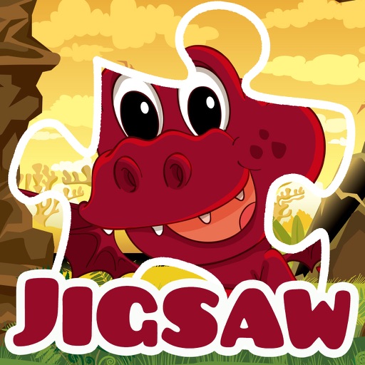 Dino Jigsaw Puzzles pre k 7 year old activities iOS App