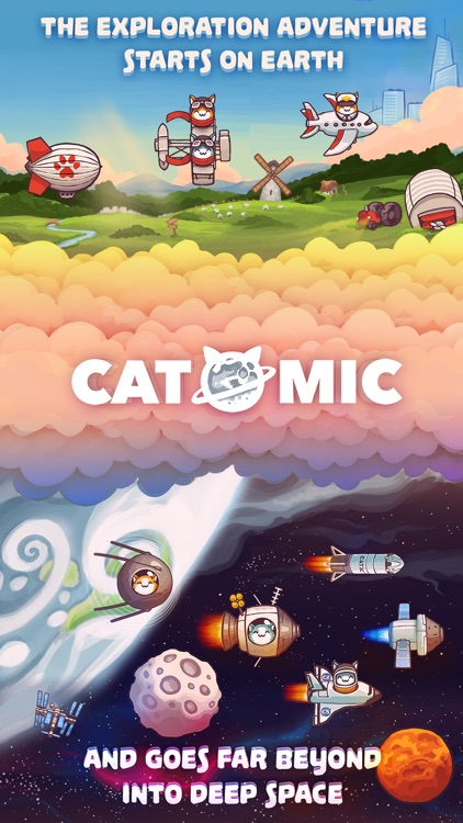 Catomic Match 3: Space Cats and Atomic Owls Puzzle screenshot-0