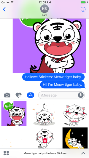 Hellowe Stickers: Meow tiger baby(圖1)-速報App