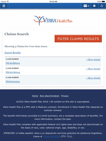 Vibra Health Plan Mobile screenshot 4