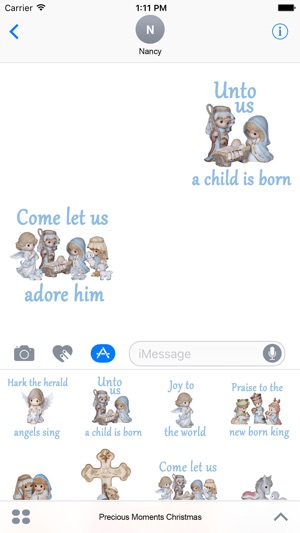 Precious Moments Nativity Stickers