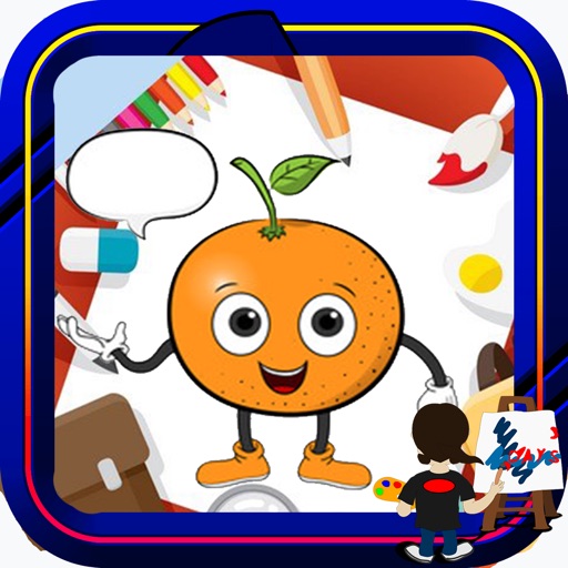 Book Colouring For Cartoon Oranges Version iOS App
