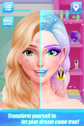 BFF Space Adventure - Dream Job Makeup Girl Salon screenshot 3