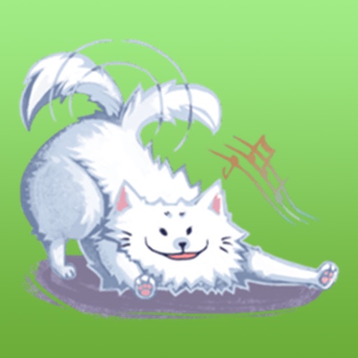Happy Snow Dog Sticker icon