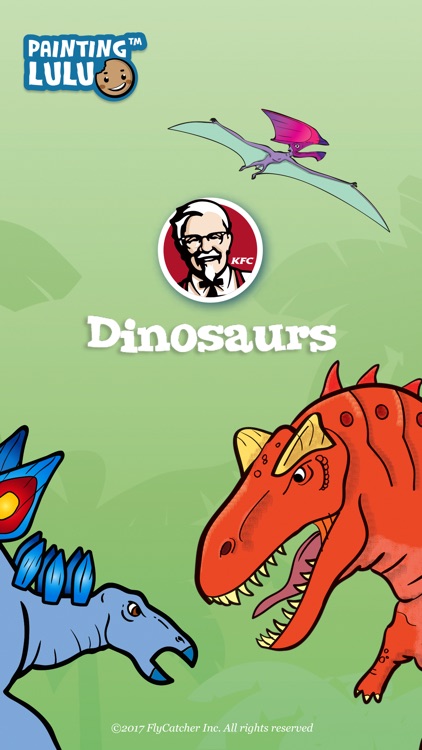 Painting Lulu Dinosaurs KFC