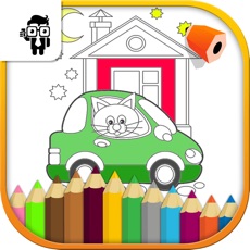 Activities of Car Kids Coloring Book