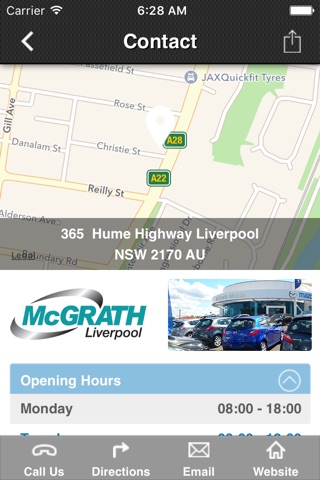 McGrath Mazda Liverpool screenshot 2