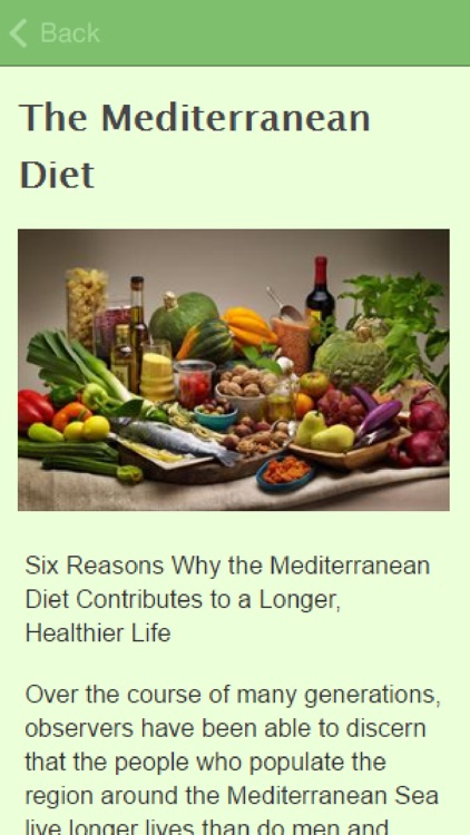 Mediterranean Diet.