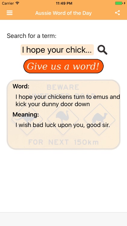 Aussie Word of the Day