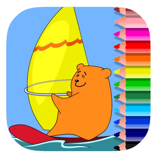 Coloring Bear Page Game For Kids