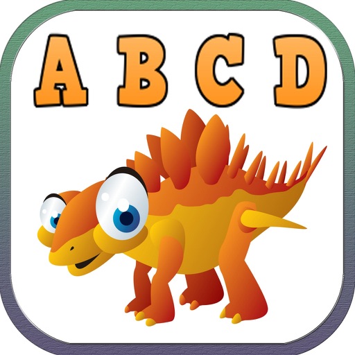 Funny ABC Dinosaurs Writing Listening Free Games Icon