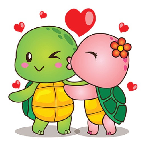 The Turtle In Love Emoji icon