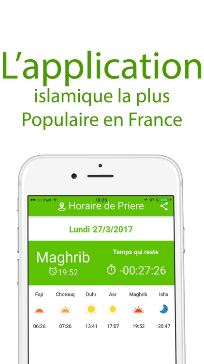 horaire de priere :Azan Qibla