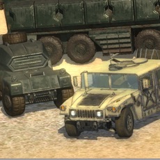 Activities of Army Vehicle Military Base Driving Simulation