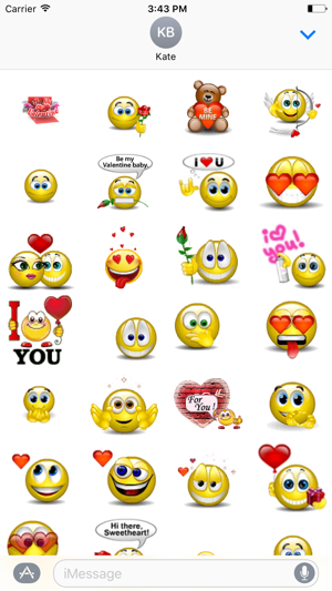 Animated Love Stickers Pack