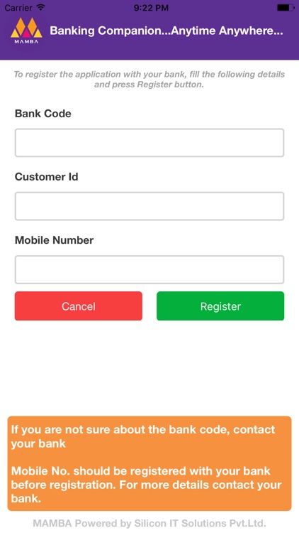 MAMBA Mobile Banking App for Co-Operative Banks
