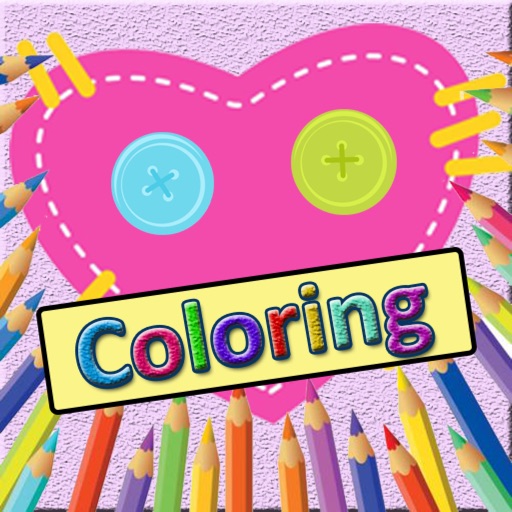 Kid Drawing Coloring Book For LaLaloopsy Girls iOS App