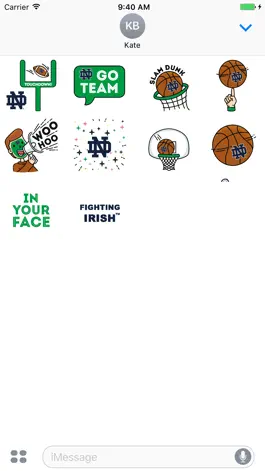 Game screenshot Notre Dame Animated+Stickers Pack for iMessage apk