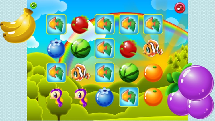 Kids match - fruit & fish screenshot-3