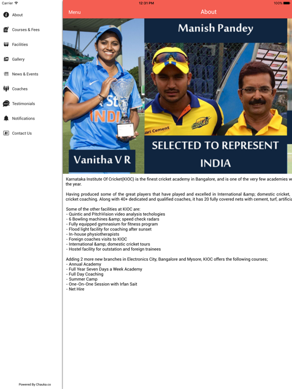 Screenshot #5 pour KIOC Karnataka Inst of Cricket