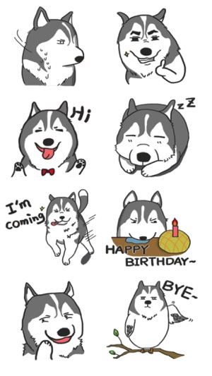 Funny Husky Stickers(圖5)-速報App