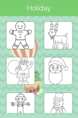 Christmas & Holiday Coloring Book for Toddlers screenshot 3