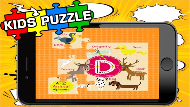 Kids ABC Jigsaw Puzzle Games:自由拼图(圖4)-速報App