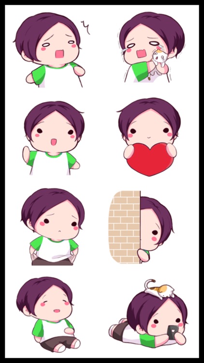 Cute Little Boy Stickers screenshot-3