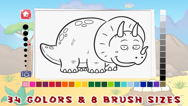 Dinosaur Coloring Book Free Pages for Toddler Kids screenshot-4