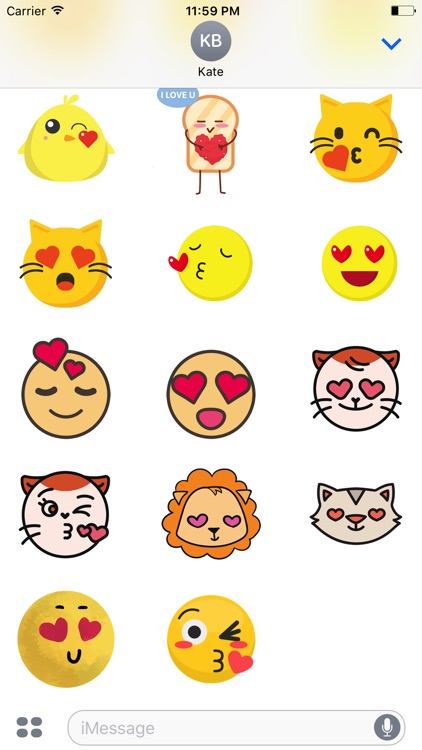 Animated SMILEy Emoji - Love Story screenshot-4