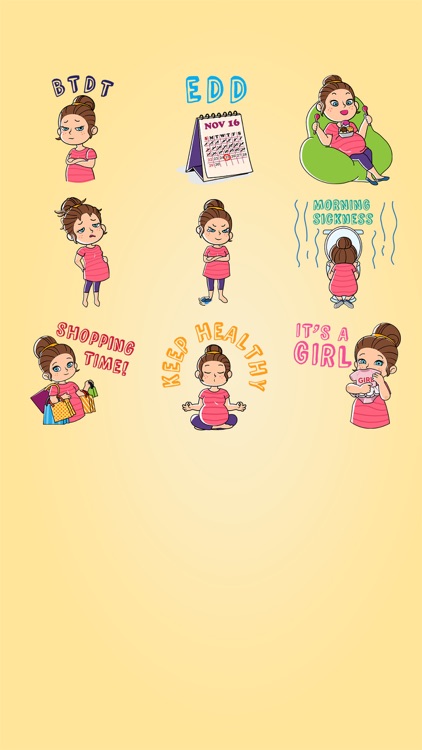 Baby Bump Pregnancy Stickers screenshot-3