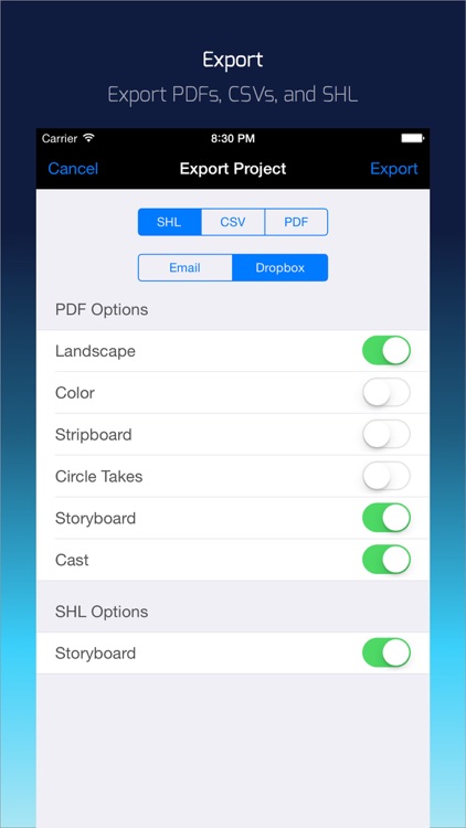Shot Lister - Film set schedule tool for Directors screenshot-3