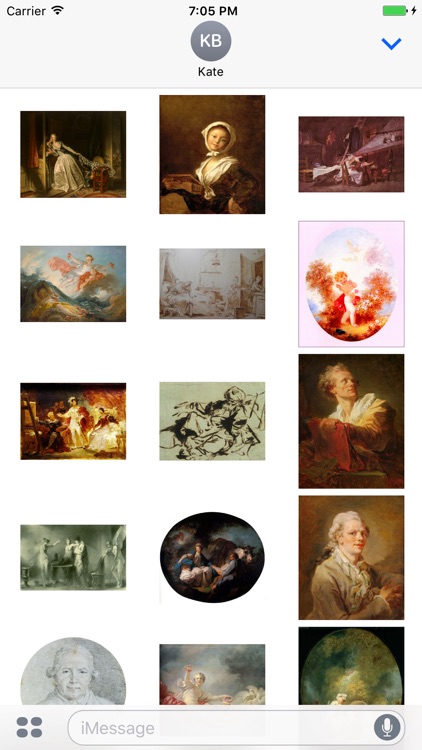 Fragonard Artworks for iMessage