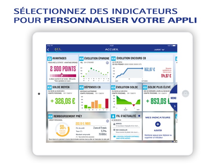 Lcl Mes Comptes Pour Tablette By Le Credit Lyonnais Sa