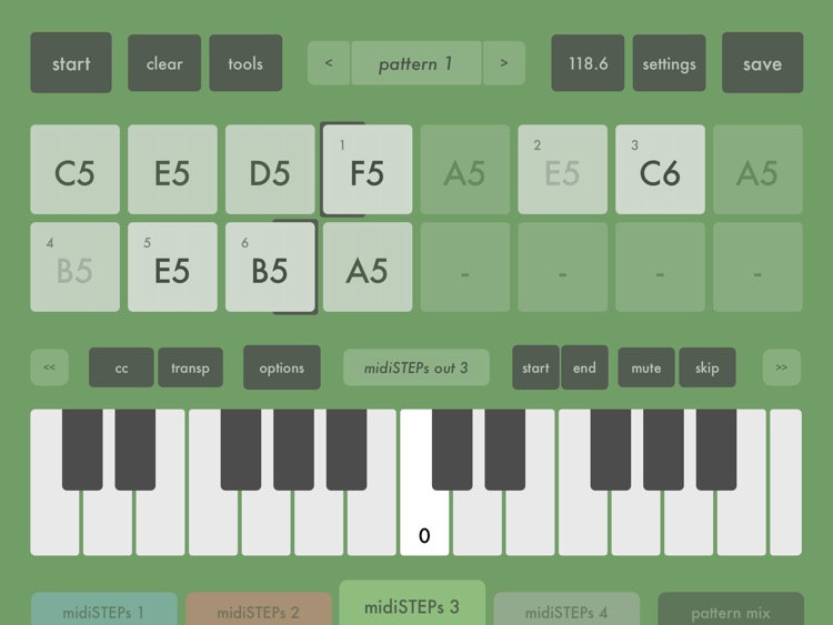 midiSTEPs - midi step sequencer toy